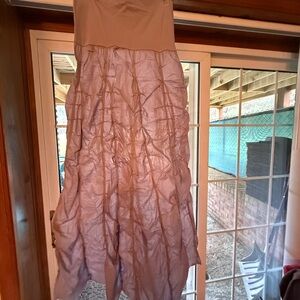 Elan Grey Cotton Fabric Maxi Skirt